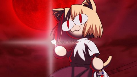 Shingetsutan tsukihime, тип-луна, девушка, кошка, большие глаза, шаг