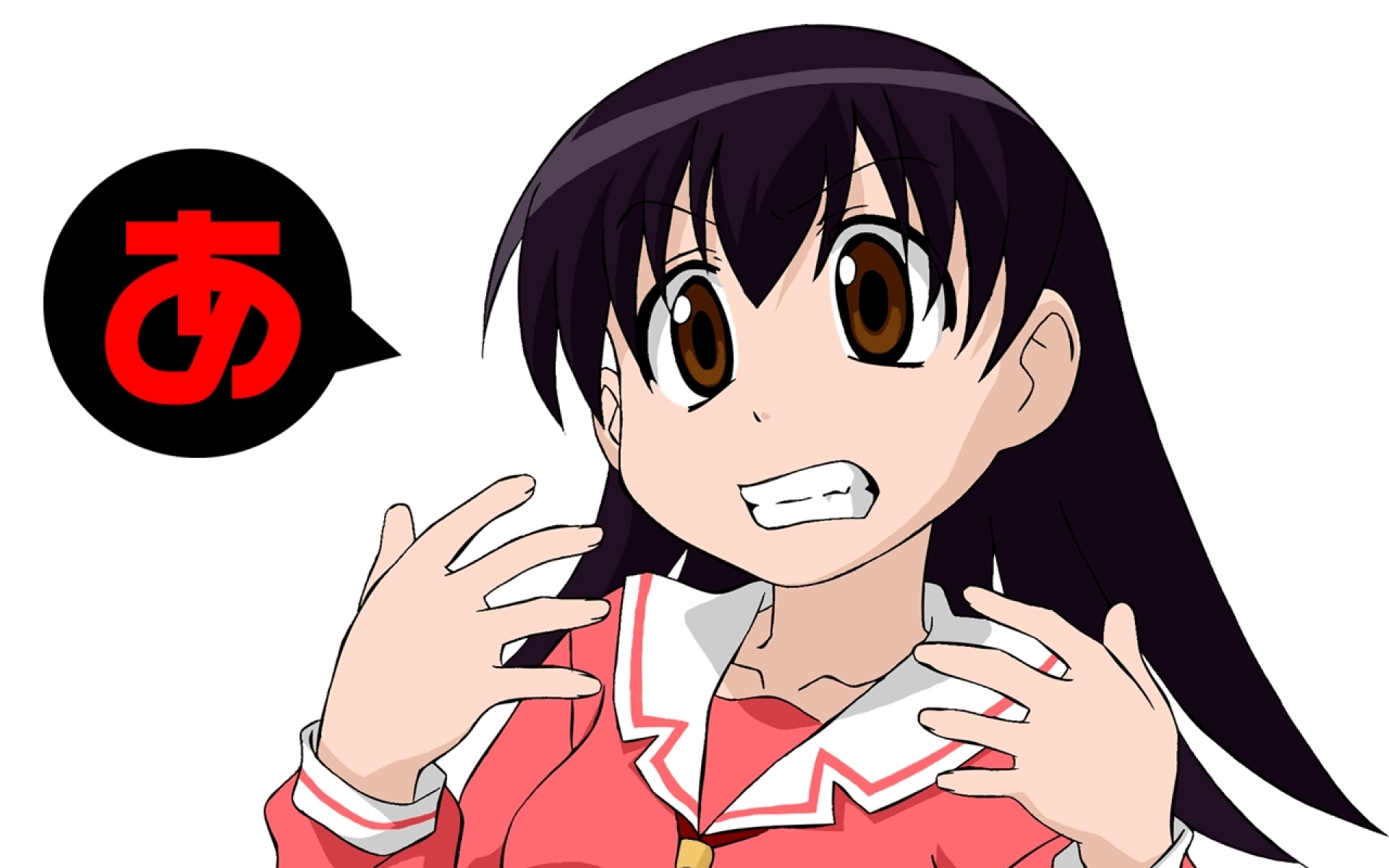 Azumanga daioh, takino tomo, девушка, брюнетка, руки, эмоции обои на  рабочий стол скачать бесплатно