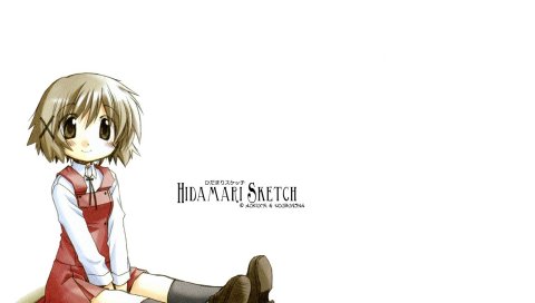 Hidamari эскиз, юно, девушка, милый, улыбка