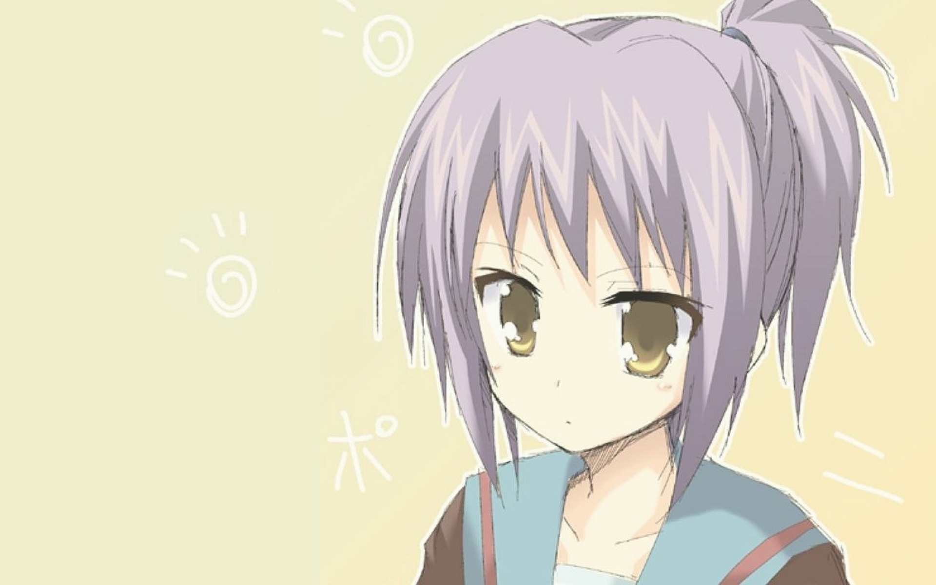 Картинки Suzumiya haruhi no yuutsu, nagato yuki, girl, bangs, face фото и обои на рабочий стол