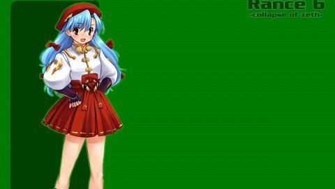 Алиса мягкая, rance 6, девушка, юбка, радость, поза