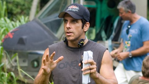 Ben stiller, темный, наушники, кепка, жест