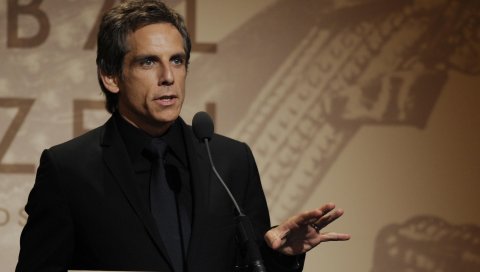 Ben stiller, коричневые волосы, речь, спикер, подиум