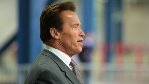Arnold schwarzenegger, брюнетка, пальто, голливуд, знаменитость
