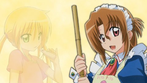 Hayate no gotoku, maria, девушка, горничная, метла
