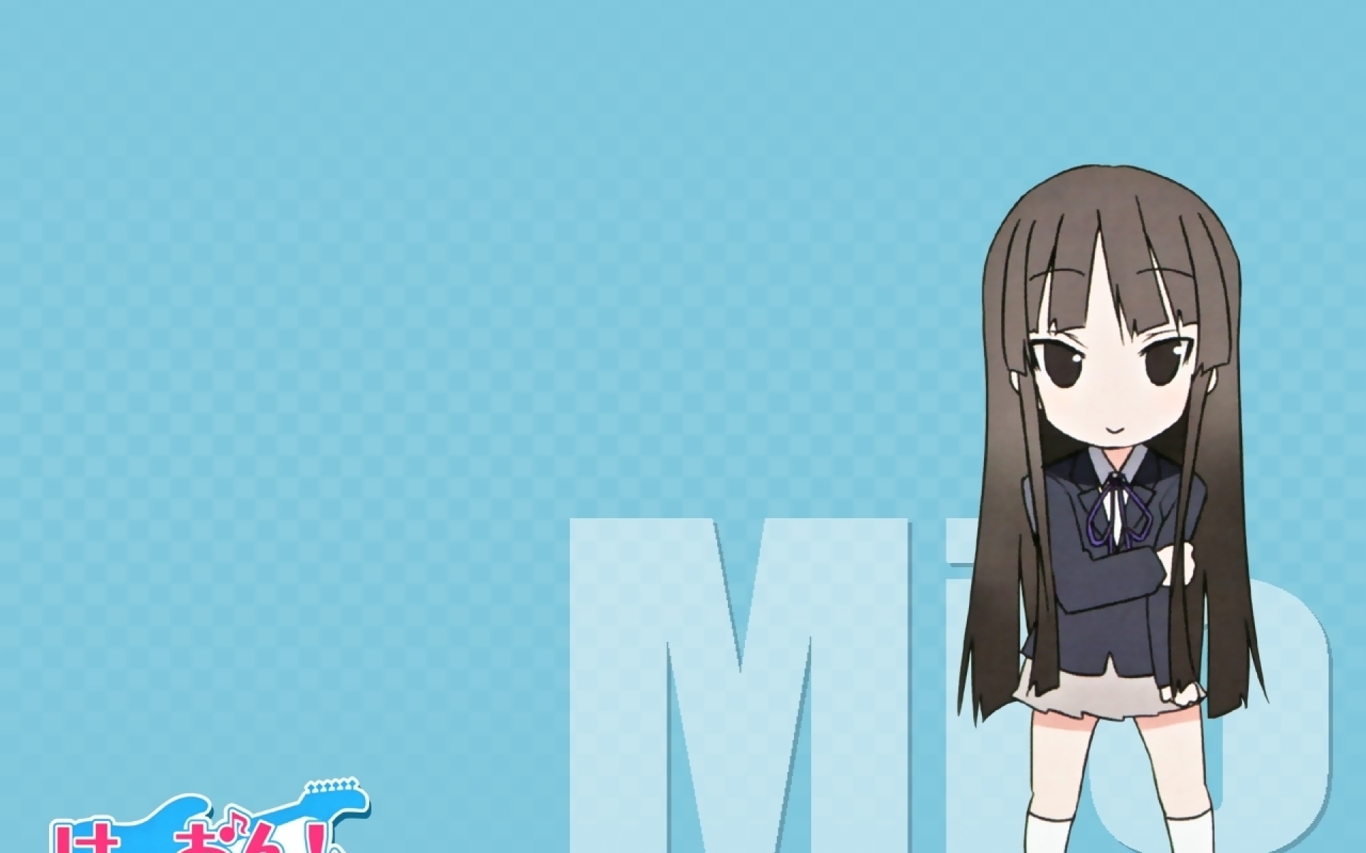 Картинки K-on, akiyama mio, девушка, брюнетка, прямые волосы фото и обои на рабочий стол