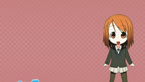 K-on, hirasawa yui, девушка, челка, поза