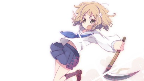 Hanasaku iroha, matsumae ohana, девушка, блондин, коса, осень