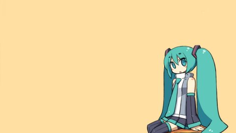 Вокалоид, hatsune miku, аниме, галстук, поза