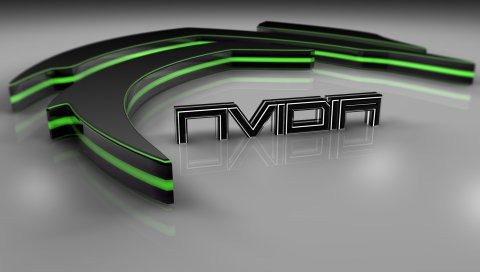 Nvidia, зеленый, твердый, черный, серый
