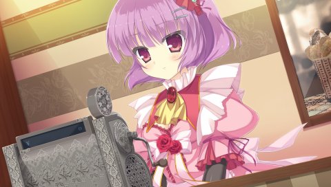 Mizu no miyako no patisserie, девушка, платье, кассир, магазин
