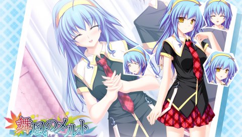 Tenmaso, maikaze no melt, hiiragi tsukino, девушка, юбка, галстук, фото