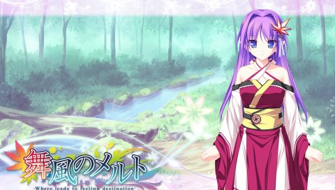 Tenmaso, maikaze no melt, kureha, девушка, милый, платье, улыбка