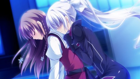 Kimishima ao, otome ga tsumugu koi no canvas, miyama mizuki, anastasia, otome ga tsumugu, девушка, hug