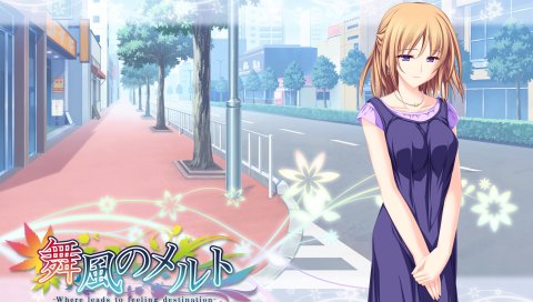 Tenmaso, maikaze no melt, девушка, прогулка