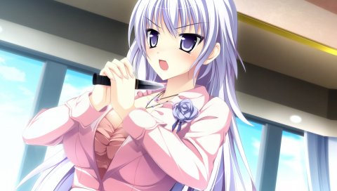 Kimishima ao, otome ga tsumugu koi no canvas, anastasia, otome ga tsumugu, девушка, нож, шея