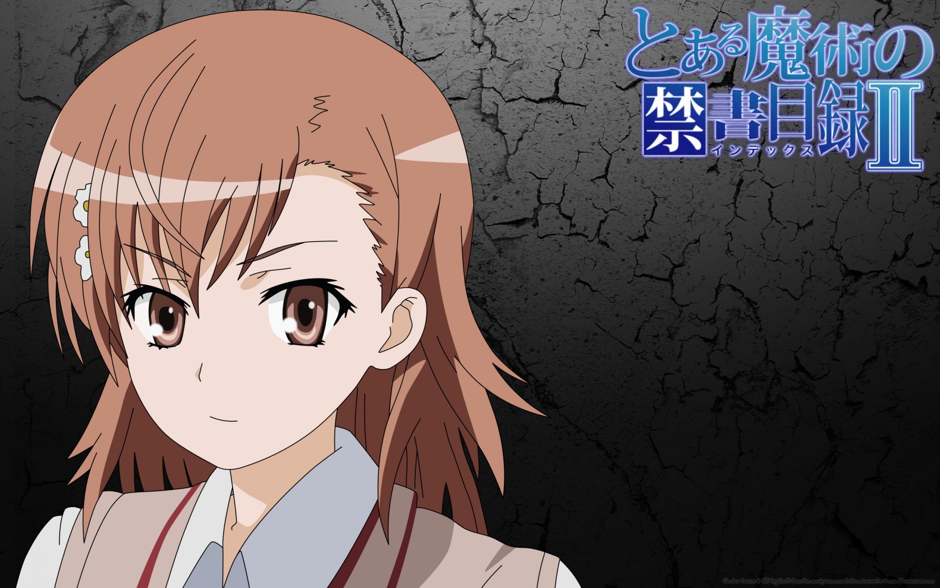 Картинки To aru majutsu no index, misaka mikoto, girl, brunette, bangs, look фото и обои на рабочий стол
