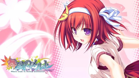 Tenmaso, maikaze no melt, tsubaki nazuna, девушка, радость, тень