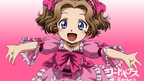 Код geass, nunnally lamperouge, девушка, брюнетка, платье, радость