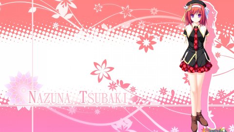 Tenmaso, maikaze no melt, tsubaki nazuna, девушка, поза, юбка, галстук