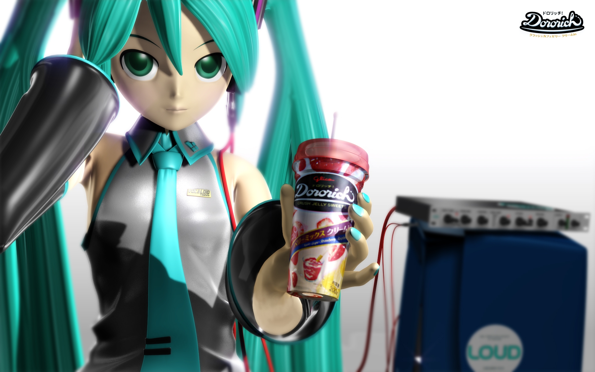 Картинки Вокалоид, hatsune miku, девушка, drink фото и обои на рабочий стол