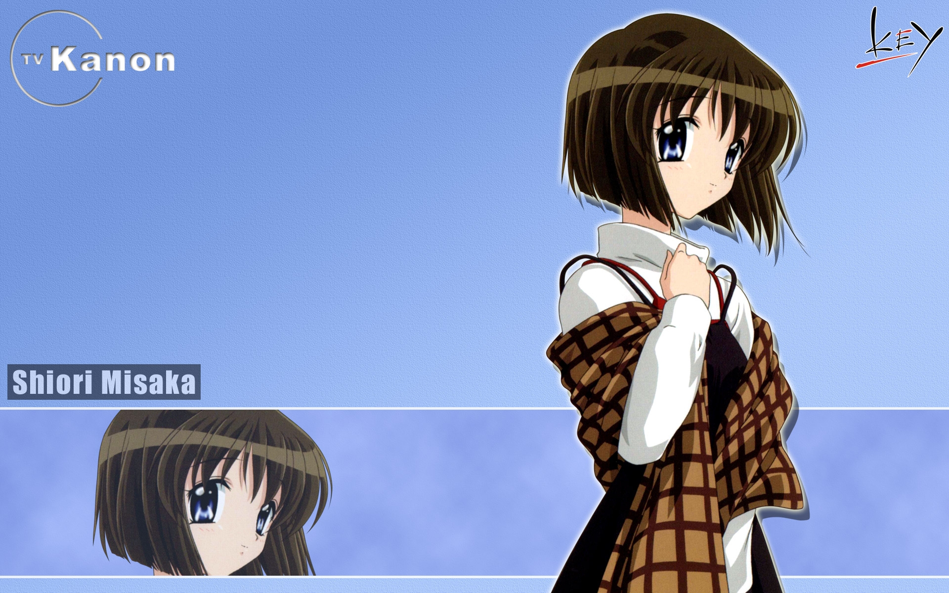Картинки Kanon, misaka shiori, девушка, брюнетка, шарф, милый фото и обои на рабочий стол