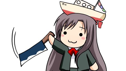 Namamo nanase, школьные дни, katsura kotonoha, девушка, gun, hat, ship