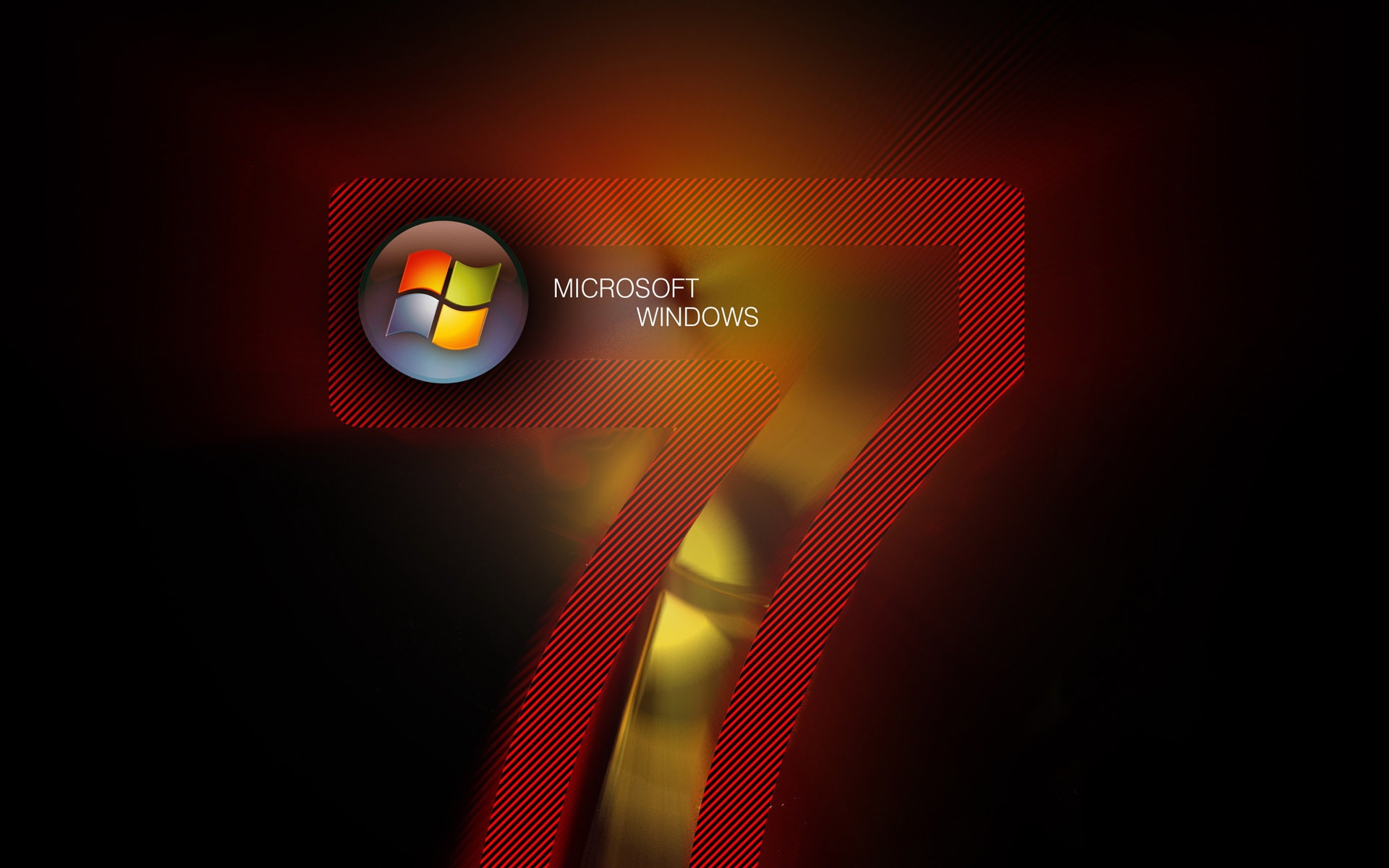 Картинки Windows 7, microsoft, красный, логотип, черный фото и обои на рабочий стол