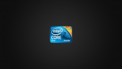 Процессор, процессор, Intel, ядро, синий, черный, логотип
