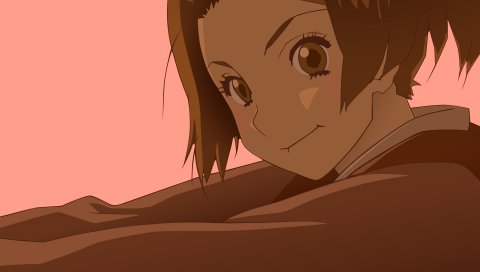 Самурай champloo, фуу, девушка, крупный план, улыбка