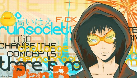 Katekyou hitman reborn, hibari kyouya, мальчик, брюнетка, очки, кимоно