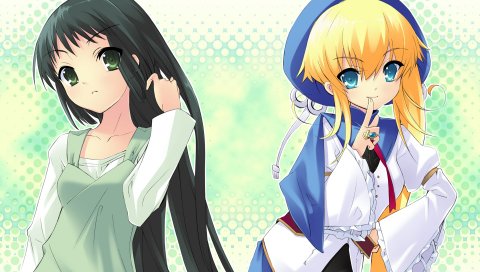 Itou noiji, yaeno nadeshiko, девушка, волосы, жест, милый