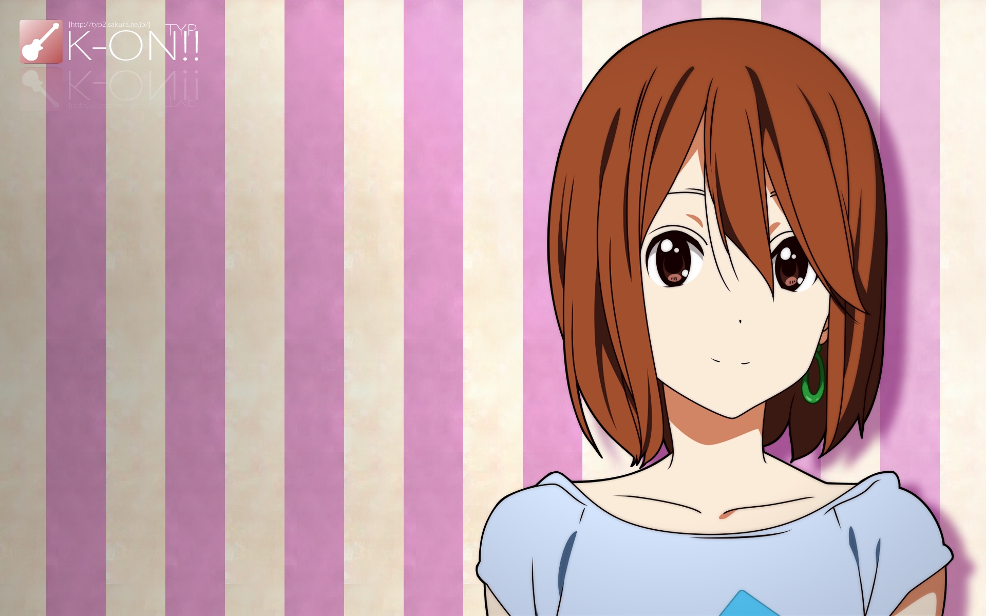 Картинки K-on, hirasawa yui, девушка, симпатичная, улыбка фото и обои на рабочий стол