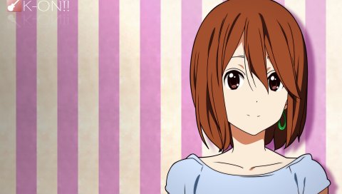 K-on, hirasawa yui, девушка, симпатичная, улыбка
