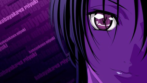 Youre под арестом, kobayakawa miyuki, взгляд, лицо, волосы, крупный план
