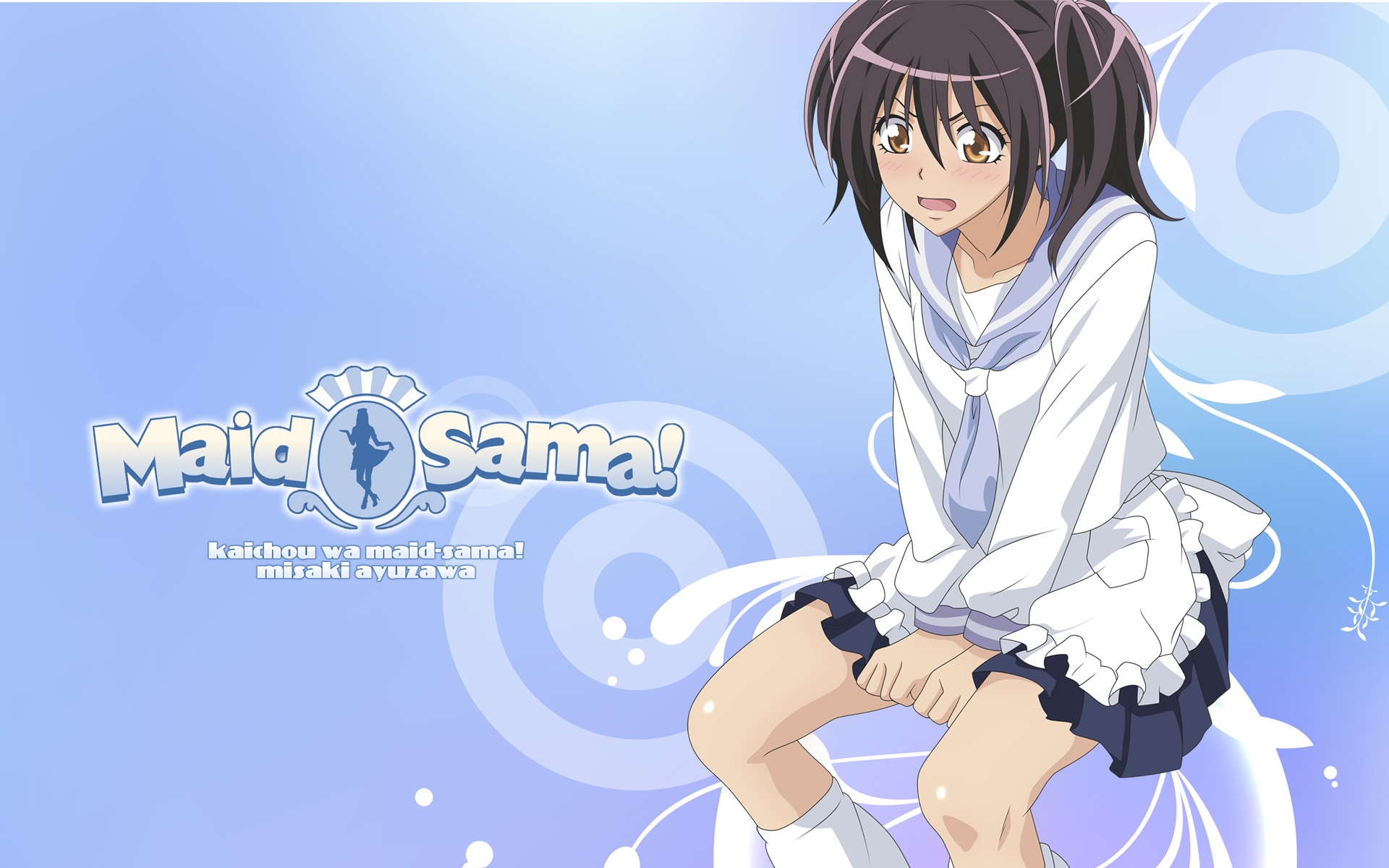 Картинки Kaichou wa maid-sama, misaki ayuzawa, девушка, брюнетка, усталость, поза фото и обои на рабочий стол