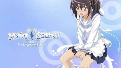 Kaichou wa maid-sama, misaki ayuzawa, девушка, брюнетка, усталость, поза