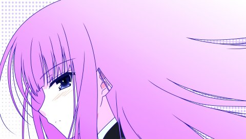 Kirishima shouko, девушка, розовые волосы, смотреть