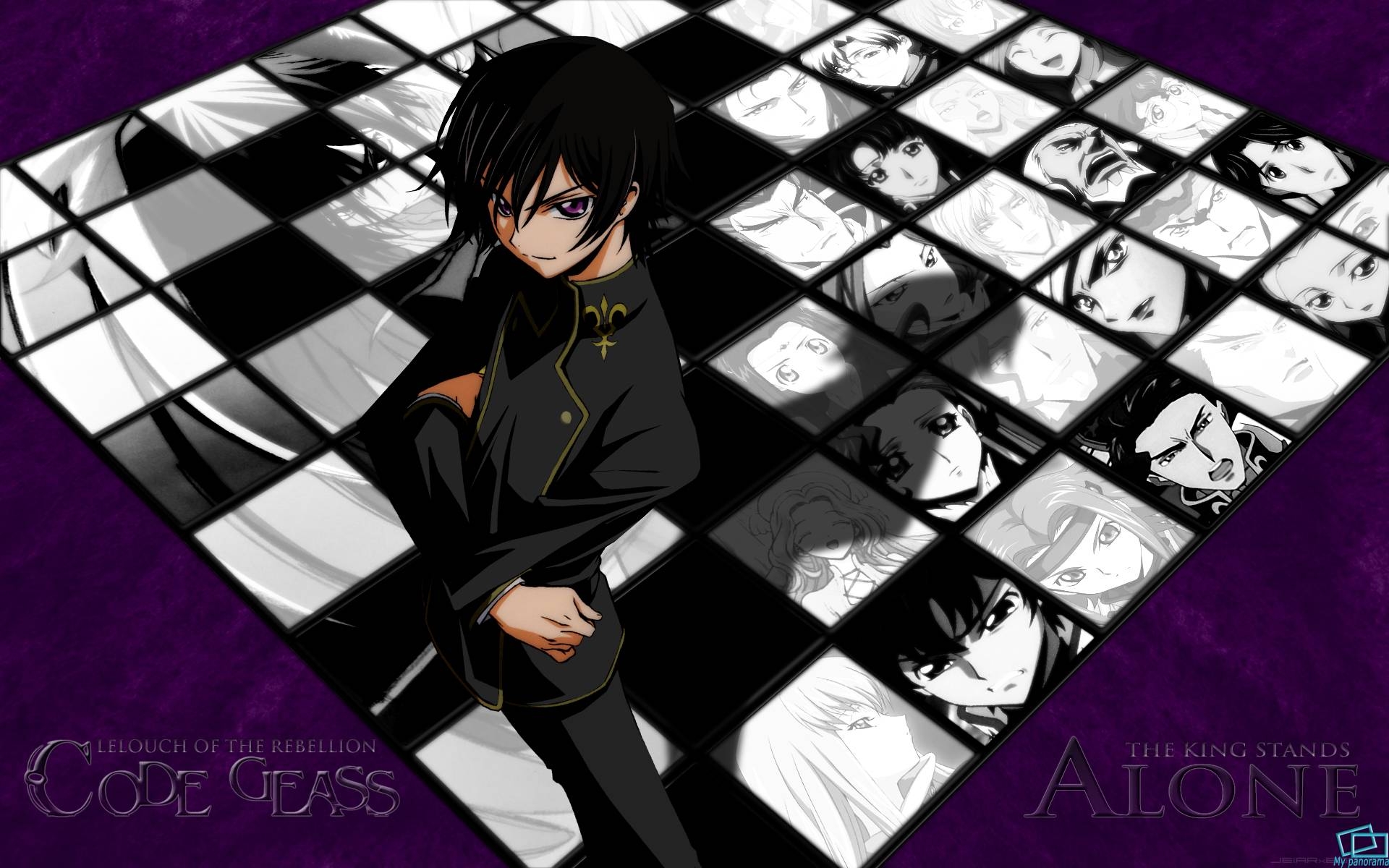 Картинки Код geass, lelouch lamperouge, мальчик, брюнетка, поза фото и обои на рабочий стол