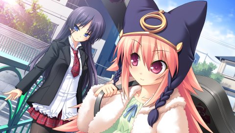 Ozawa akifumi, chu x chu paradise, takamachi yukino, ruuchu astram, девушка, молодая, улица