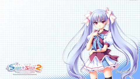 Сахарная специя, hiiragi ginga, девушка, осанка, палец, взгляд