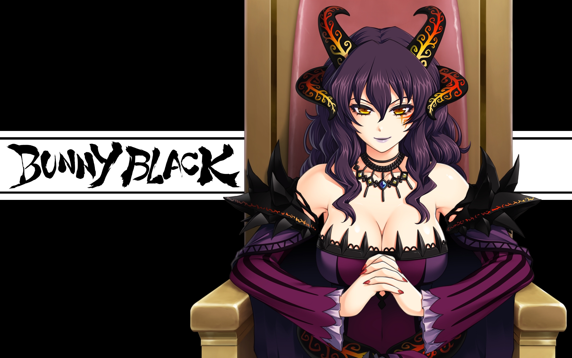 Картинки Bunnyblack, девушка, брюнетка, улыбка, стул, осанка фото и обои на рабочий стол