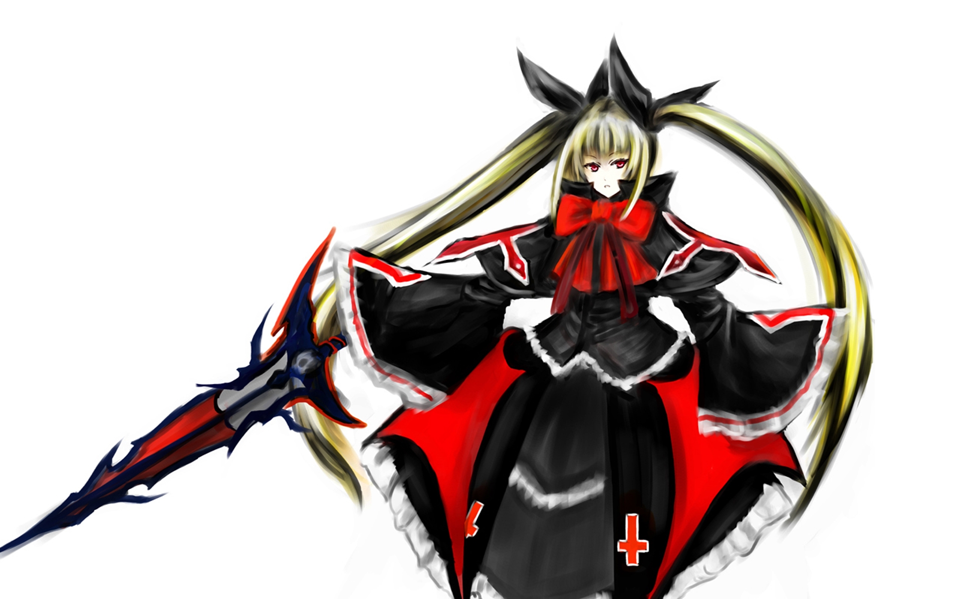 Картинки Blazblue, rachel alucard, девушка, блондин, оружие фото и обои на рабочий стол