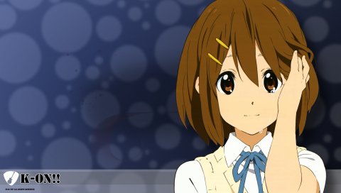 K-on, hirasawa yui, девушка, улыбка, сладкий