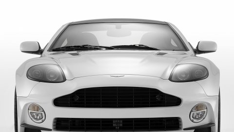 Mansory aston martin, побеждает, 2005, белый, вид спереди, авто