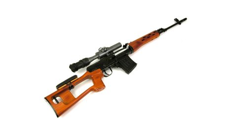 Белый фон, оружие, svd, снайперская винтовка драгунов