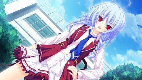 Mikagami mamizu, lunaris filia, melis, девушка, поза, юбка, гнев