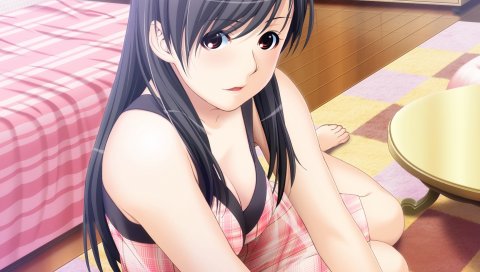 Ino, сестра схема, yanagawa amane, девушка, брюнетка, поза, взгляд, комната