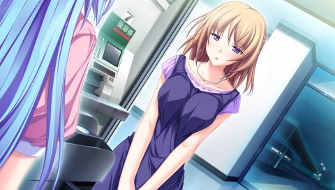 Tenmaso, maikaze no melt, hiiragi tsukino, девушка, поза, взгляд