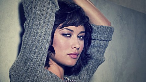 Olga kurylenko, брюнетка, лицо, глаза, губы, волосы